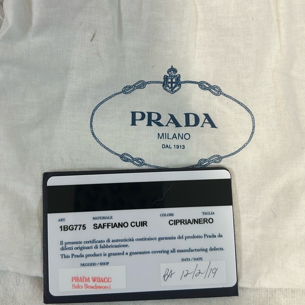 Small Prada Saffiano Double Bag - Picture 11 of 16